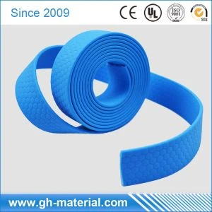 Blaue Emboosed Muster wasserdicht synthetischen Material beschichtete Gewebe